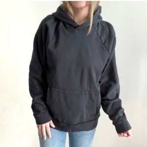 EVERLANE 100% Organic Cotton Black Hoodie sz L